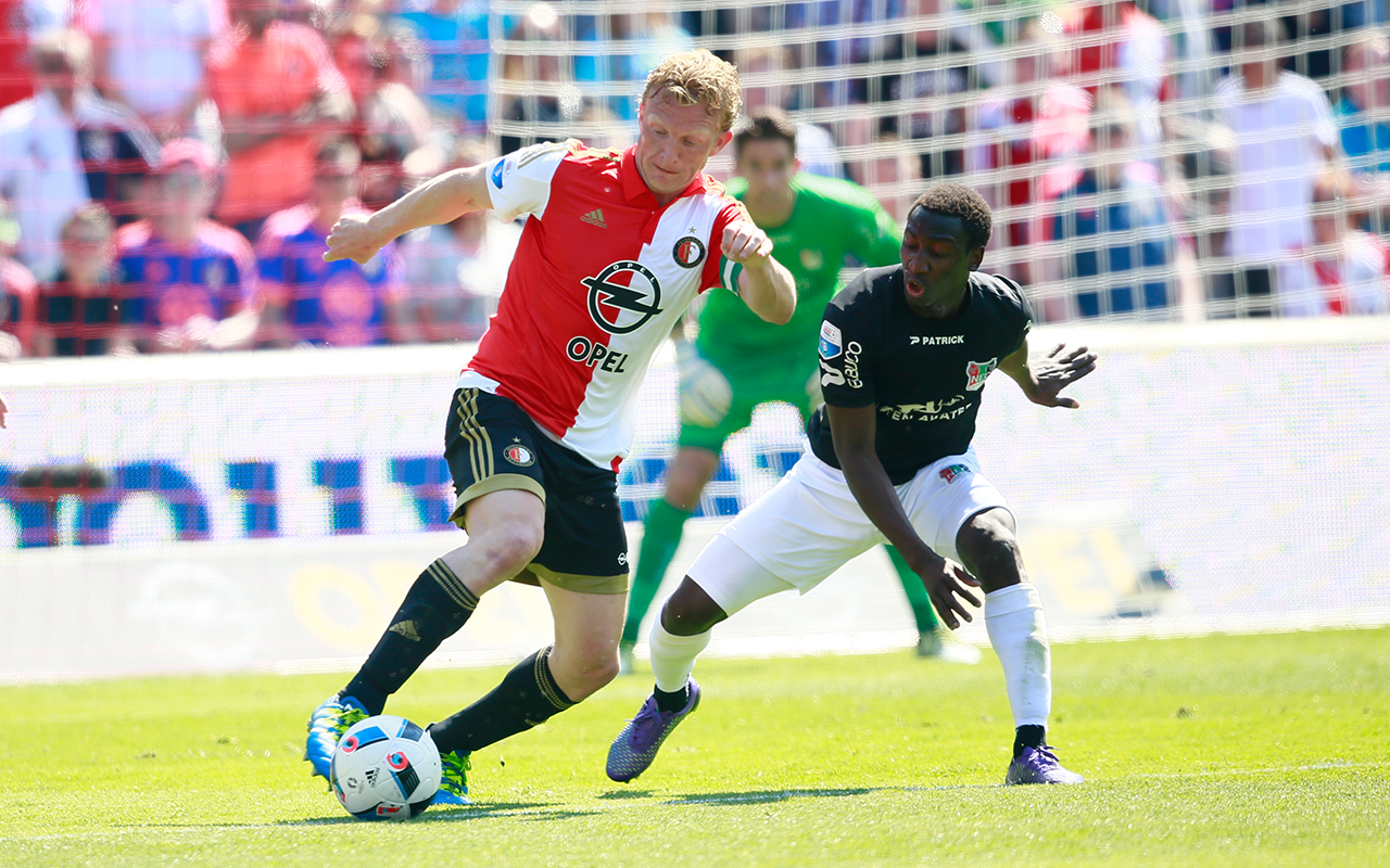 N.E.C. sluit geslaagd seizoen af met nederlaag tegen Feyenoord