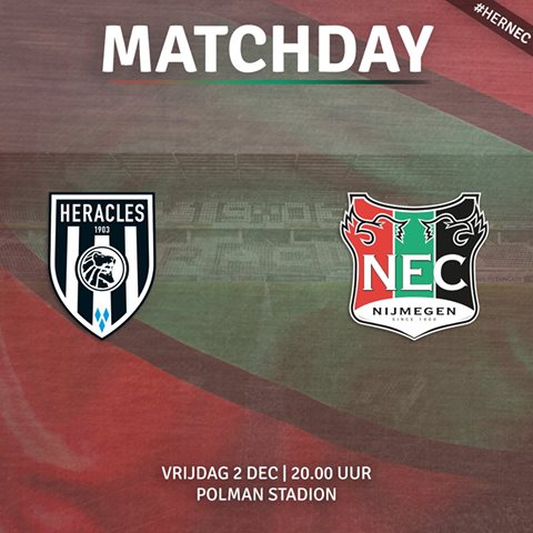 Volg Heracles Almelo - N.E.C. LIVE