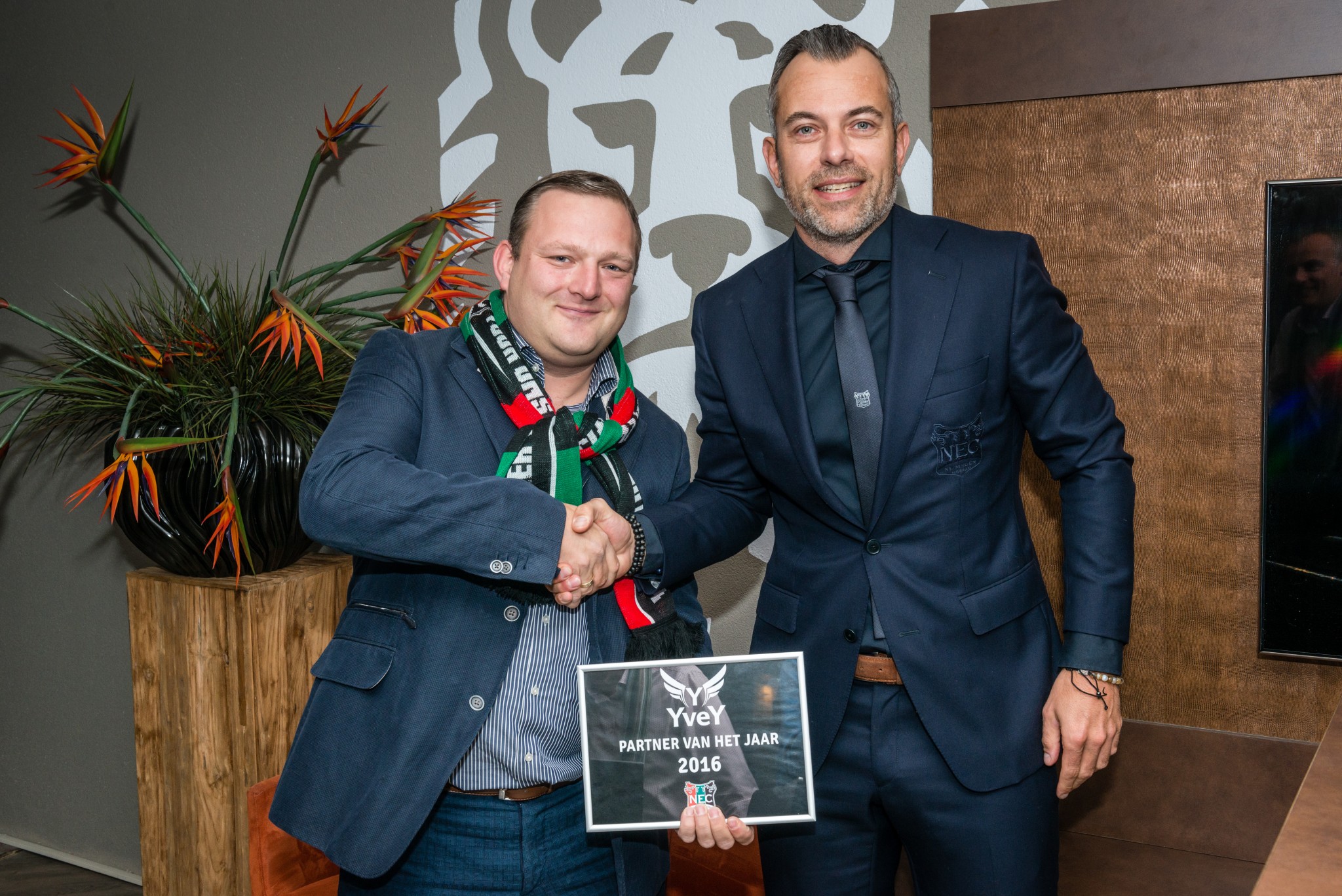 YveY beloond met “N.E.C. Partner of the Year Award”