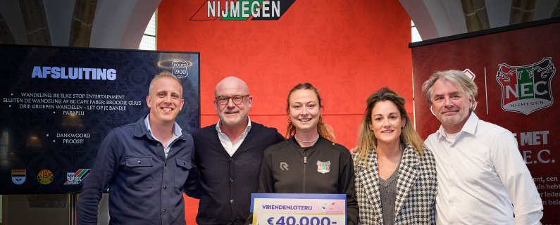 GezondRijk Nijmegen ontvangt € 40.000,- van VriendenLoterij FanFonds voor ROUTE 1900