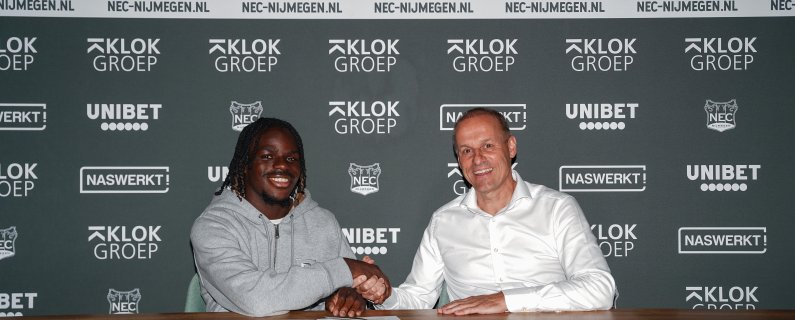N.E.C. huurt Brayann Pereira met koopoptie van AJ Auxerre