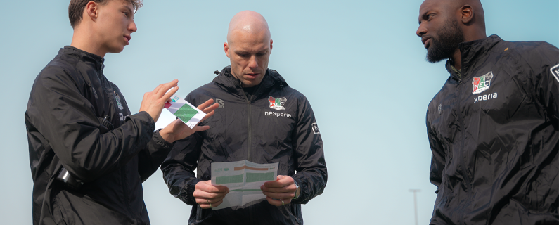 Van speler naar trainer: Chery, Misidjan, Nuytinck & Willems trainen N.E.C. Onder 13 & 14