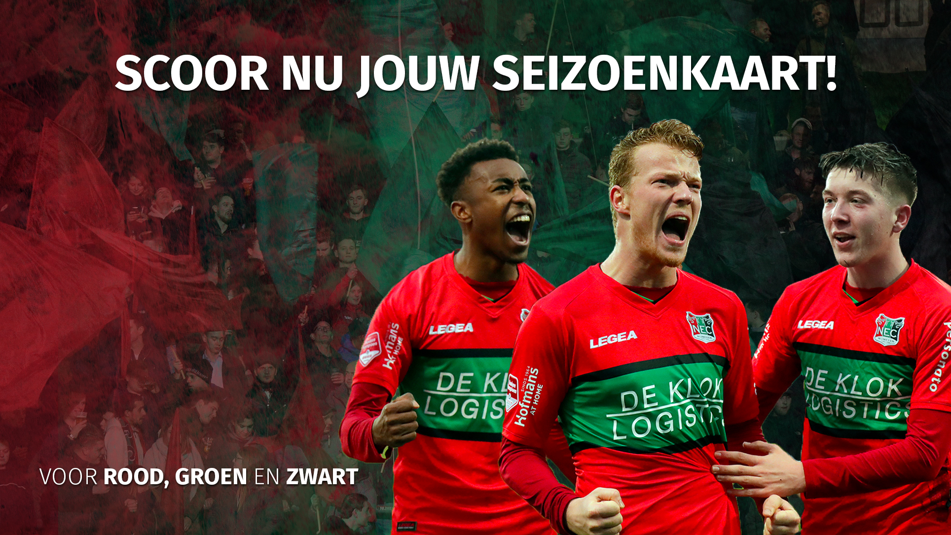 Scoor nu jouw seizoenkaart, voor Rood, Groen en Zwart!