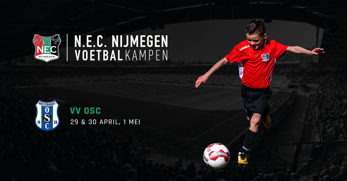 Kom jij in de meivakantie naar het N.E.C. Nijmegen Voetbalkamp bij OSC?