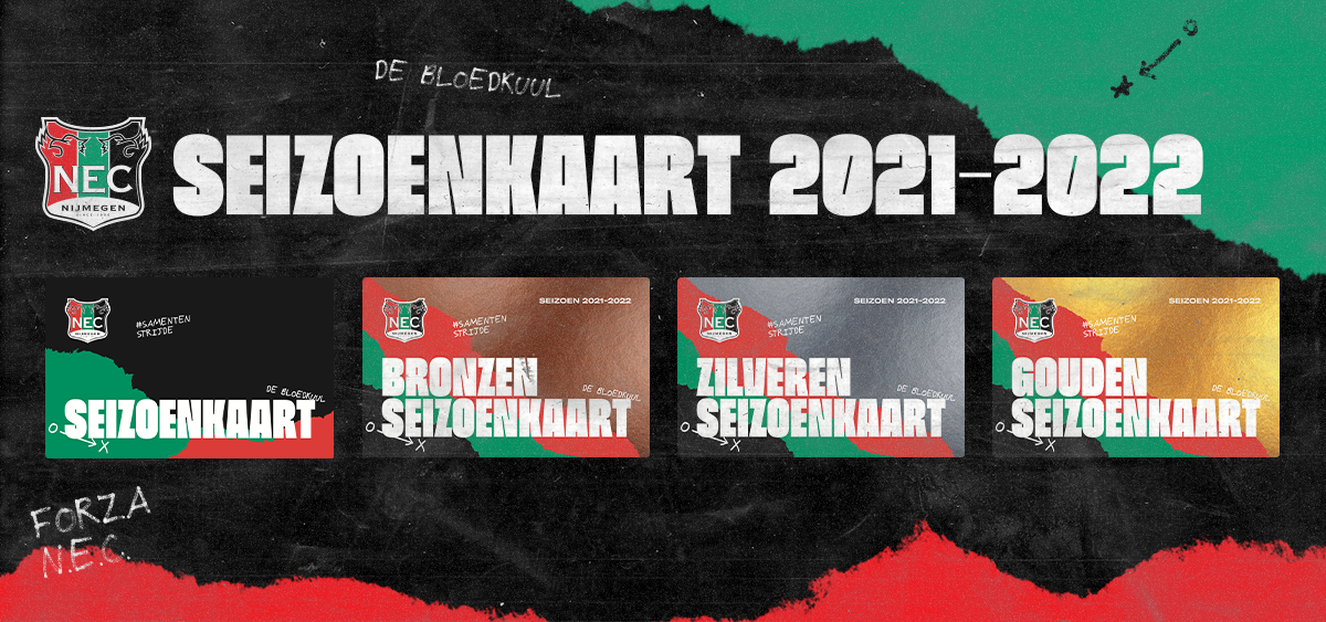 Scoor vanaf 8 mei jouw seizoenkaart bij de N.E.C. Deur Rij Mert!