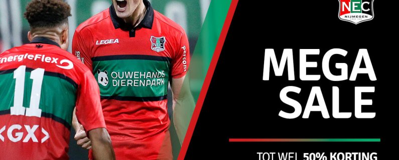 Megasale op N.E.C.-merchandising