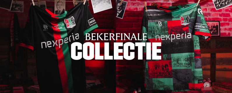 N.E.C. start pre-order bekerfinaleshirt en warming-up shirts 