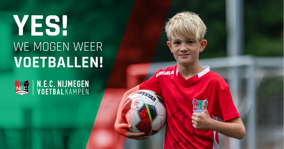 Het kan weer! Kom jij naar het N.E.C. Nijmegen Voetbalkamp in de zomervakantie?