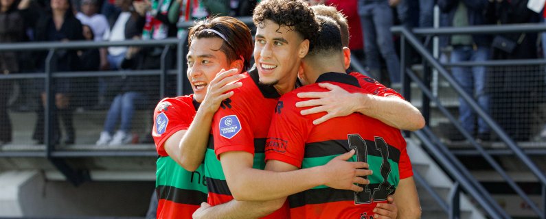 Strijdlustig N.E.C. boekt verdiende 2-1 zege op AZ