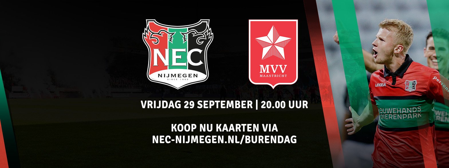 Neem gratis je buurman of buurvrouw mee naar N.E.C. - MVV Maastricht!