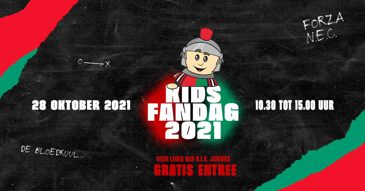 Meld je nu aan voor de N.E.C. Kids Fandag!