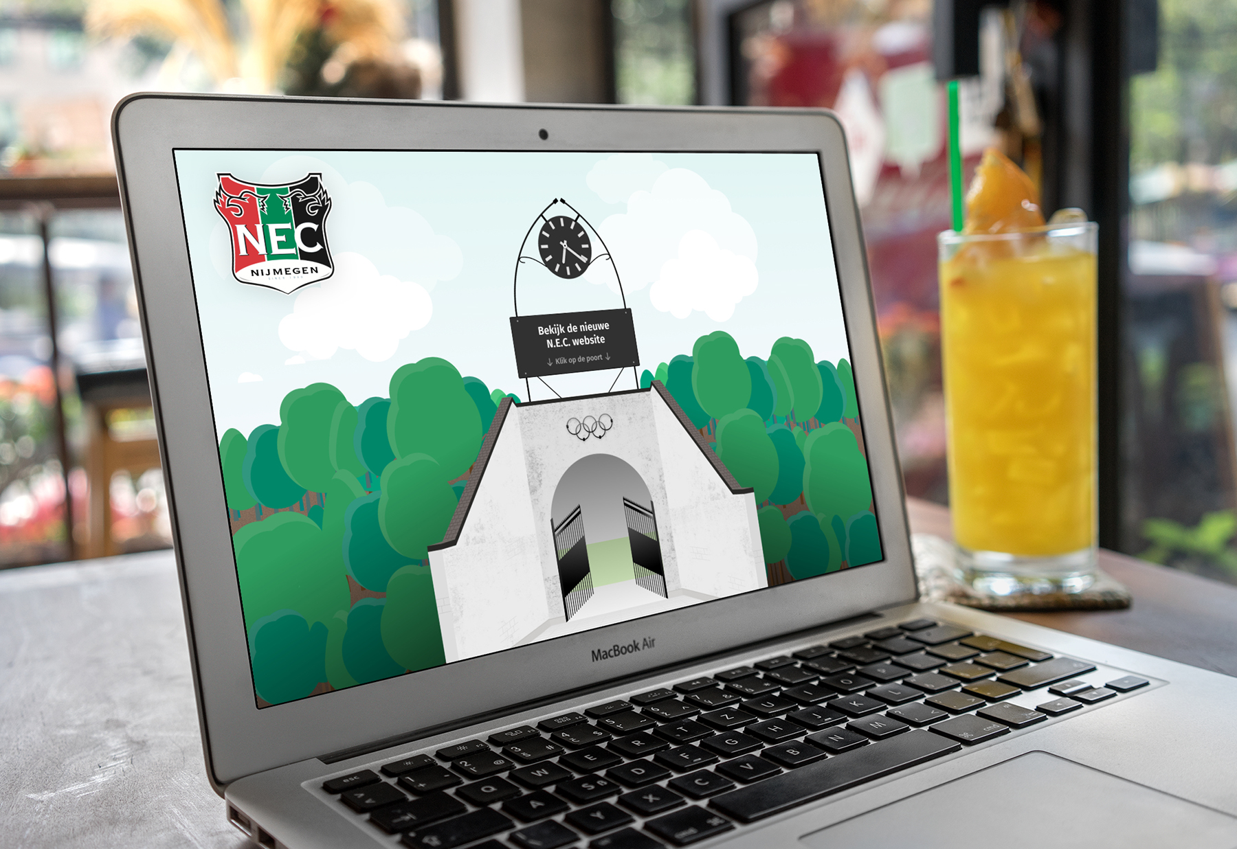 Vind als eerste de nieuwe site van N.E.C. en win een gratis seizoenkaart!