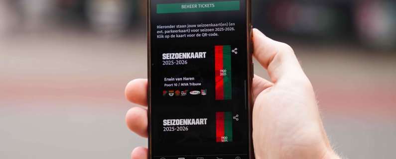 Download nu de 'N.E.C. Tickets' app!