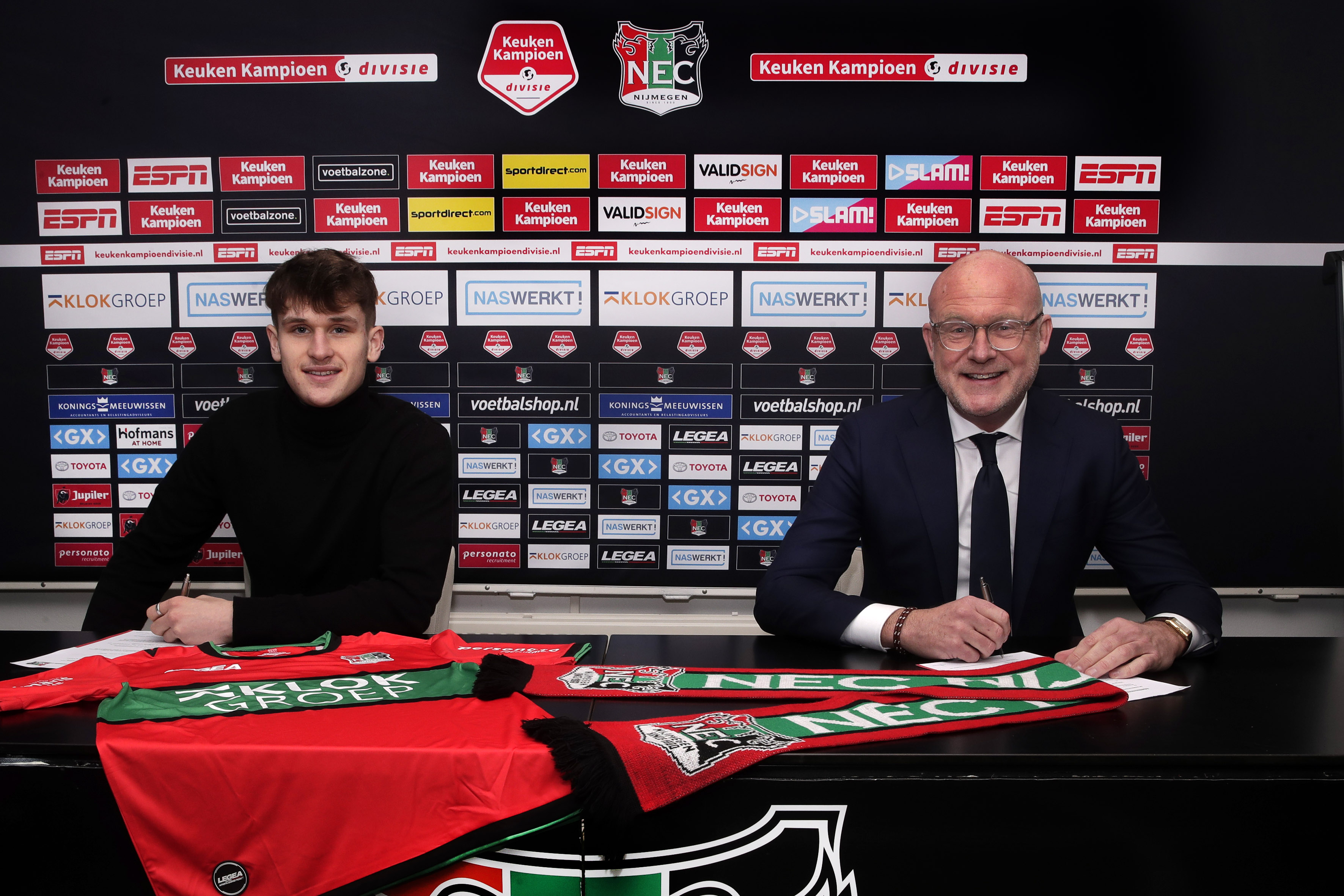 Thibo Baeten tekent meerjarig contract bij N.E.C.