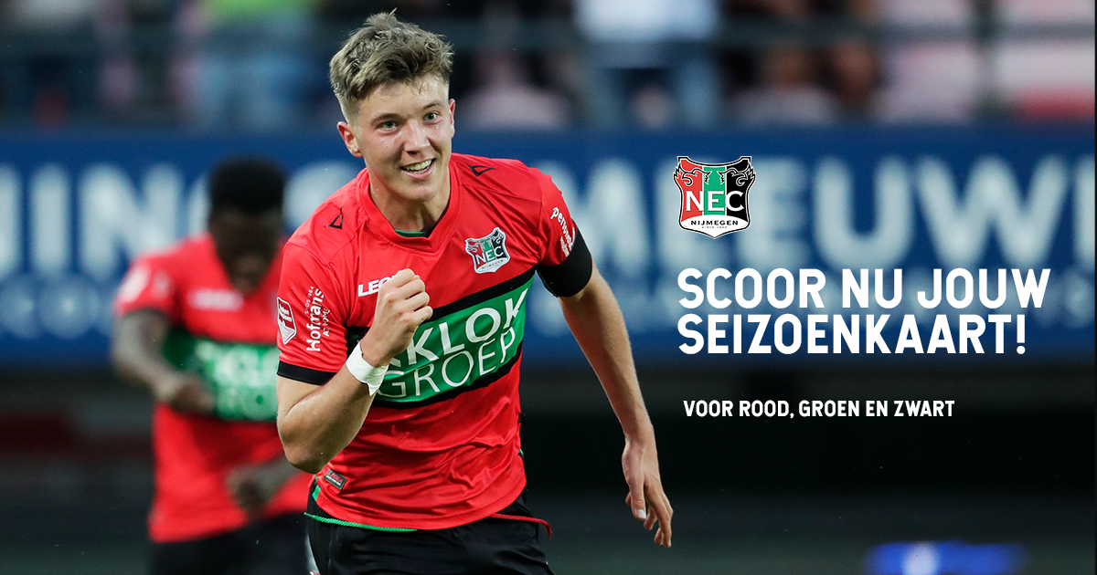 Scoor nu jouw seizoenkaart, voor Rood, Groen en Zwart